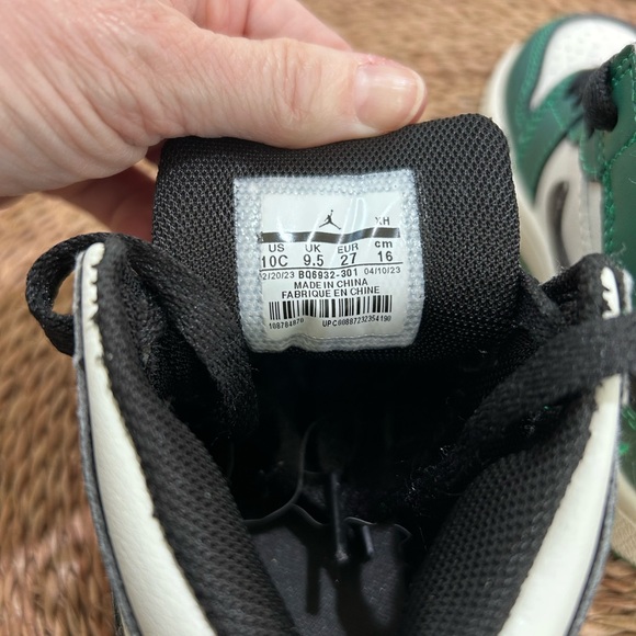 Air Jordan 10C Toddler Boy Mid SE TD 'Pine Green' - Picture 8 of 9